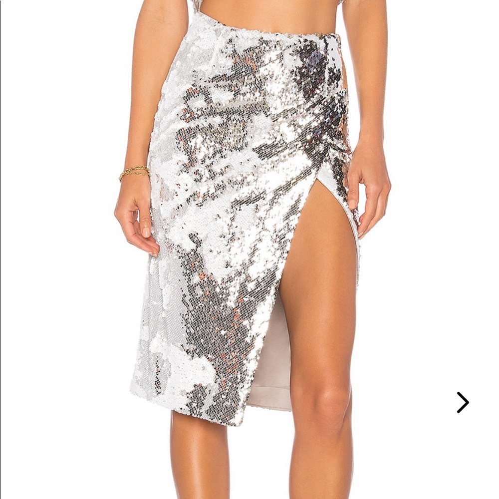 Lovers + Friends Liana Sequin Skirt